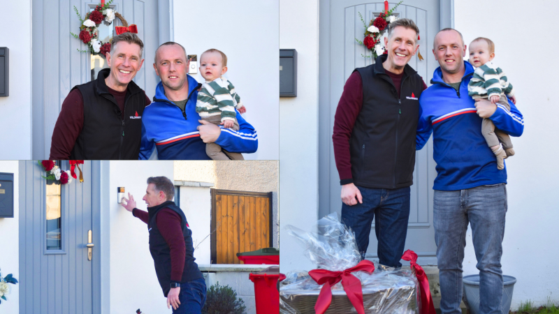 Caroline Dillion getting awarded by WillowWarm for Special Needs Education teacher in Bettystown, Co. Meath