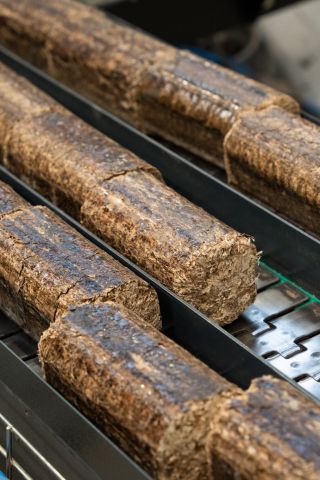 WillowWarm Briquettes on the production line