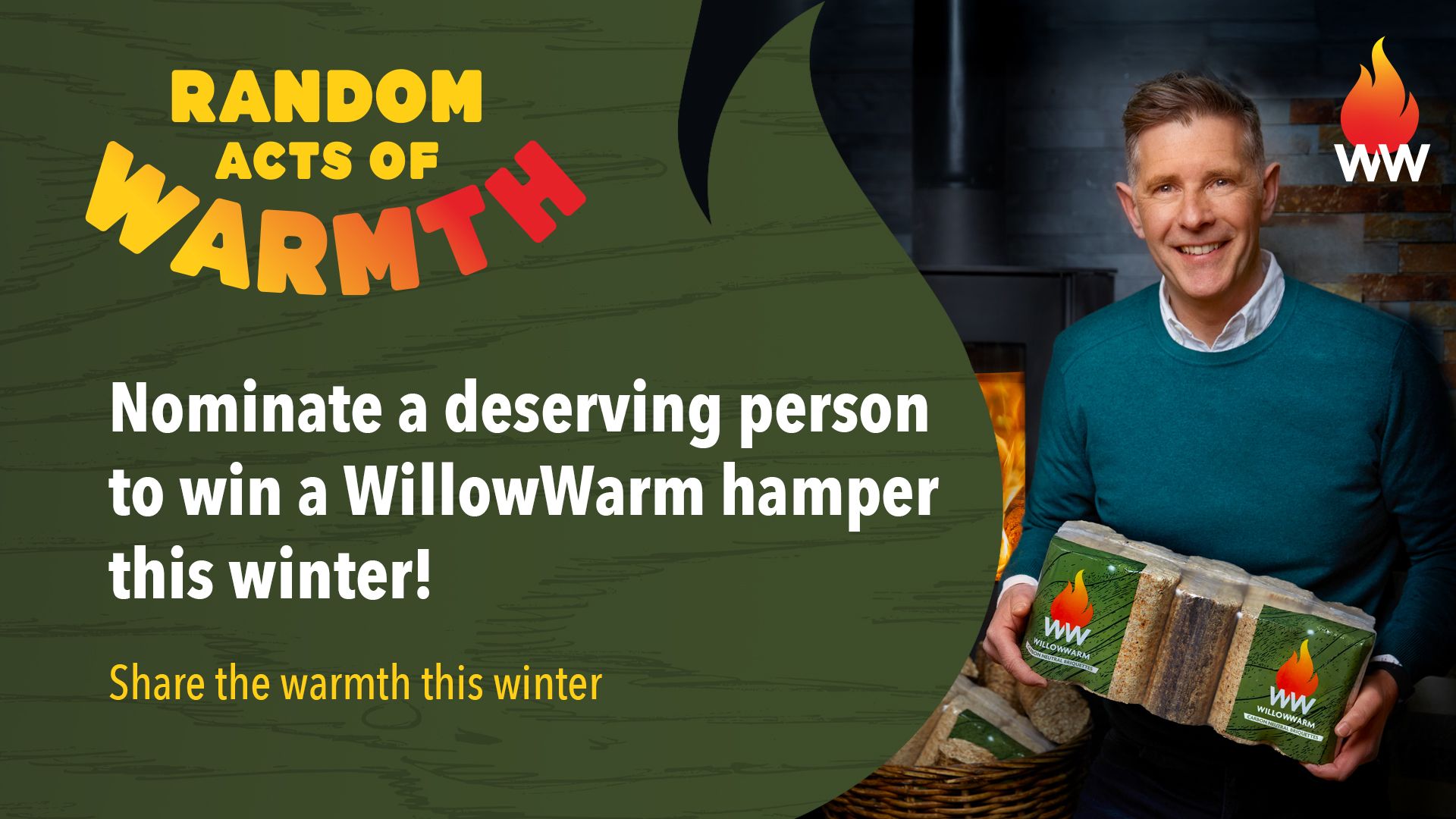 WillowWarm with Dermot Bannon at the Random Acts of Warmth 2025.