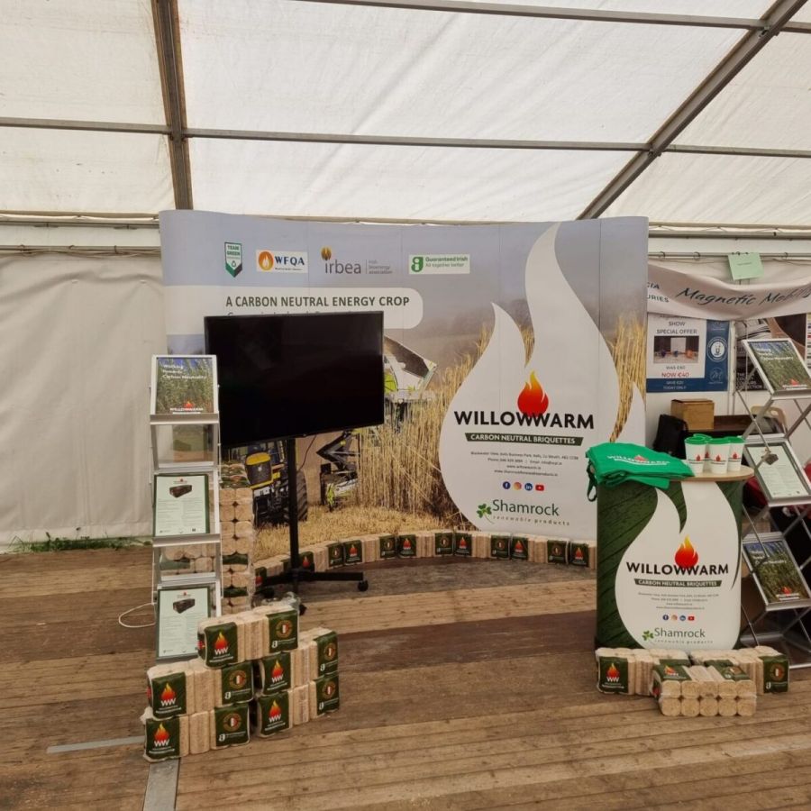 WillowWarm Briquettes stand